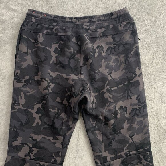 Nike Sweatpants Mens Large Tech Fleece Black Camo Joggers Track Workout 682852 - Picture 13 of 13